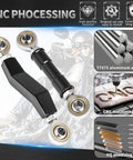 Harley Brake Lever And Shift Linkage Set For 2018 To 2025 Softail With Mid Controls Fits Fat Boy Heritage Classic Low Rider S Softail Slim Breakout Fat Bob Street Bob FXBBS FXLRS FXLRST FXRST FXST Black, black anodized 7075 aluminum linkage set