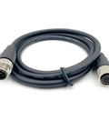 3.28ft M12 5 Pin Cable Connector Straight Aviation Plug Waterproof IP67 Male To Female Sensor PVC Socket 60V 4A For AC DC Power Industrial Networking No Tools Needed
