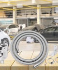 One Inch Stainless Steel Diesel Heater Exhaust Pipe Kit 39 Inch Long With Two Clamps 25mm Inner Diameter Fits 18 To 29mm Hose