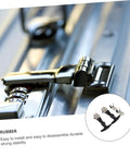Close-up of 2 Pack Flexible Draw Latches Hasp For Tool Box And Engine Hood Locking System Stainless Steel Construction