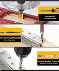 Unlock The Ultimate DIY Cheat Code With This Rock Solid Door Hinge Jig And Lock Installation Kit Featuring precision bits for hinge mortising and installation.
