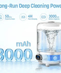 Ultra Compact Cordless Washing Machine, Portable Mini Laundry Spinner For Underwear And Socks, Quick Spin Delicate Cleaner, No Fuss Quick Wash Fix, Total Game Changer For Any Space with 3000mAh battery and water mixing