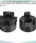 Heavy Duty Flexible Coupling Shaft 16mm To 16mm Bore, 51mm Long, 44mm OD, 5mm Slot, 45 Steel Motor Coupler for motors and CNC