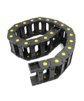 R55 Nylon Drag Chain Cable Carrier 0.98 x 3.03 in 25 x 77 mm, flexible for industrial cable management and protection