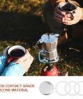 Your Go-To Gear Silicone Gasket And Aluminum Filter Set For Stovetop Espresso Makers with 82mm gasket and 9-cup filter