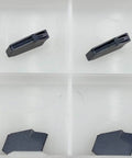 CNC Grooving Carbide Inserts GTN-2 Self Locking With PVD Black Coating For Stainless Steel And General Steel, 10 pcs