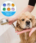 Shower Flow Reducer Set With Half Inch Valve And Six Flow Restrictors, used with handheld spray on dog, water-saving options