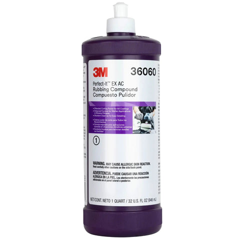 Showroom Ready Car Polishing Kit With Pro Grade Rubbing Compound And Machine Polish For Ultrafine Buffing 3M EX 32oz bottle