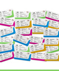 Top Shelf 24 Pack Sterile Suture Threads And Needles For Hands On Practice Medical Demos Taxidermy Sewing Wound Closure Training Nylon And Silk Mix assorted suture thread packages