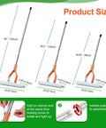 Heavy Duty Thatch Rake for Lawns 15 Inch with Detachable 64 Inch Handle and Adjustable Head Two Sided Dethatcher Rake sizes