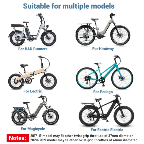 Upgraded Thumb Throttle Adapter For Electric Bikes, Easy Install Throttle Conversion Kit, Replacement Attachment For Rad, Lectric, Pedego, Himiway, Magicycle, And More, Lets You Switch Between Twist Grip And Throttle