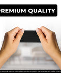 Hands holding black tape with 'Premium Quality' text, promoting Premium Cotton Adhesive Tape For Skin Care Pain Free Removal Hypoallergenic Latex Free Gentle On Sensitive Skin 30 Pack All Day Comfort With Skin Friendly Adhesive And Easy To Apply Packaging May Vary.