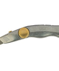 Snap Off Knife Pro Retractable Blade Utility Knife With 18mm Width Stainless Steel Blade Guide Quick Tool Free Blade Change Ergonomic Silver Handle For Smooth Cuts