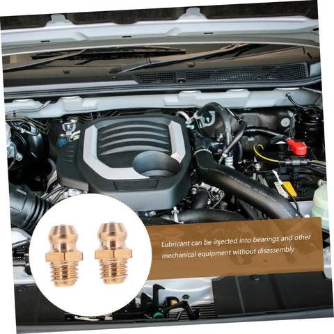 Pro Grade 25 Piece Hydraulic Grease Fittings Kit with nozzles, in a vehicle engine, for bearings and maintenance