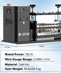 Automatic Wire Stripper Machine for Copper Wire 0.06-1.6 Inch, 700W, Cast Iron Body, Dimensions 19.5 x 10.3 x 12.7 Inches