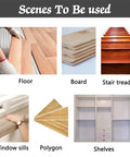 Scenes showing Stair Treads Template Tool Gauge for Measuring and Cutting Stair Treads and Risers Plus Shelves Layout vision