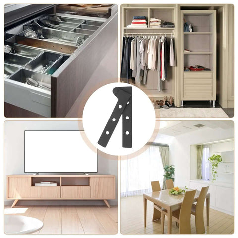 Heavy Duty Thickened Pivot Door Hinges 2 Pack Built Tough Stainless Steel Hidden Cabinet Hinges for versatile home use