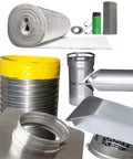 Built Tough 316 Stainless Steel Chimney Liner Tee Kit With Heavy Duty Insulation Blanket And Smooth Flex Connector for Masonry Chimneys 6 Inch By 25 Feet UL1777 Certified components