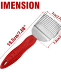 Beekeeping Honey Uncapping Fork With 18 Stainless Steel Tines And Plastic Handle, dimensions labeled.