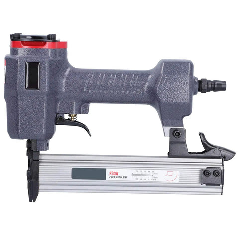 Professional Brad Nailer With Low Air Consumption And Snag Free Performance offers ergonomic grip and lightweight aluminum body.