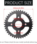 Beefed Up Mini Bike Sprocket 40T 420 Chain Sprocket With 40mm Bore For 40/41 Tooth Sprockets with size dimensions shown