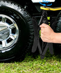 X Shaped Heavy Duty Wheel Stabilizer For Travel Trailers Campers And RVs Adjustable 3.5 To 12 Inch With Wrench Socket