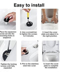 Installation guide for Heavy Duty Slow Close Toilet Seat Fits Square Or Rounded Bowls with quick release hinge and solid plastic build.