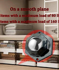 Ready To Roll Self Adhesive Mini Caster Wheels For Small Appliances Silent Glide Easy Peel And Stick Low Profile Matte Black Pack Of Four Pieces No Mess Guarantee on smooth surface for easy mobility.