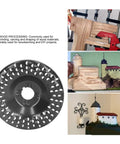 Rock Solid Spike Grinding Disc Multi Hole Shaping Wheel For Angle Grinder engineered for rapid wood carving and rough surfacing.