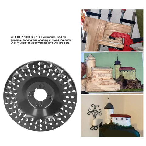 Rock Solid Spike Grinding Disc Multi Hole Shaping Wheel For Angle Grinder engineered for rapid wood carving and rough surfacing.