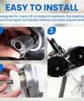 Ultimate Washing Machine Repair Kit With Clutch, Washer Spring And Drive Belts For GE And Hotpoint Models installation steps
