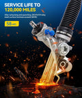Rack And Pinion Replacement For 1998-2000 Ford Ranger B2500 B3000 B4000 And 1998-2001 Mountaineer Explorer Plus 2001 Explorer Sport Trac With Hydraulic Power Direct Fit OE F57Z3280AA 1L5Z3280AA 22234 showcasing durable construction.