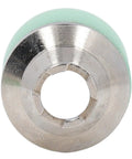 Close-up of Pro Grade Plasma Cutting Torch Nozzle Protective Cover 2 Pack for P80 Cutter with green fiberglass copper design.