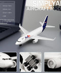 1/400 FedEx Airplane Model Ready To Display No Assembly Required Plastic Collectible Plane With Alloy Fuselage on desk