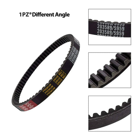Go Kart Drive Belt 30 Series Replacement Pack Of 3 Replaces Manco 5959 And Comet 203589 for 5HP to 7HP karts, detailed views of belt texture