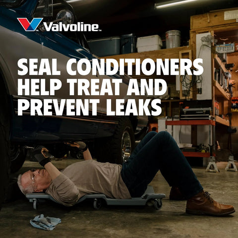 Valvoline MaxLife High Mileage 5W-30 synthetic-blend motor oil, 5 qt, logo visible in auto shop scene.