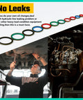 240 Pc All In One NBR Metal Bonded Sealing Washer Kit With 12 Sizes For Hydraulic And Oil Pipe Seals Gaskets displayed and in use