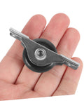 4 Pieces Sliding Door Wheel Pulley Track Roller Set For Wardrobe And Cabinet Doors Heavy Duty Steel And Nylon Hardware in hand