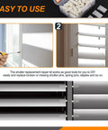 Fully Loaded Plantation Shutter Repair Kit 130 Pcs With 50 Spring Loaded Pins and 80 Tilt Rod Louvers Staples for quick shutter fixes