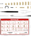 Professional Lock Rekeying Kit With Complete Pinning Set Including 0 to 9 Bottom Pins Master and Top Components on case