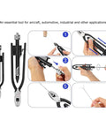 All In One Safety Wire Pliers Set 6 Inch And 9 Inch Reversible Locking Tool Carbon Steel Wire Twisting Cutter And Stranding Pliers usage