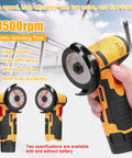 Cordless Mini Angle Grinder Go To Tool 19500 RPM For Quick Cuts And Smooth Polishing On Ceramic Tile Wood Stone And Steel