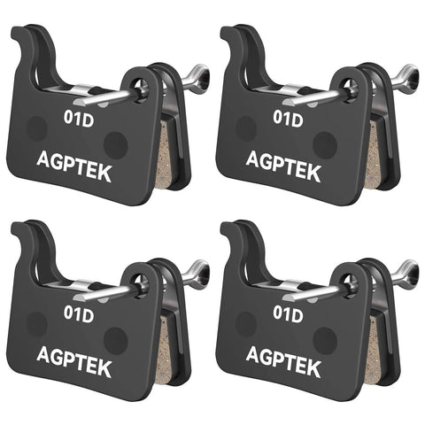 High Performance Mountain Bike Disc Brake Pad Set Four Pairs Quiet Resin And Brass Fiber For Superior Heat Dissipation