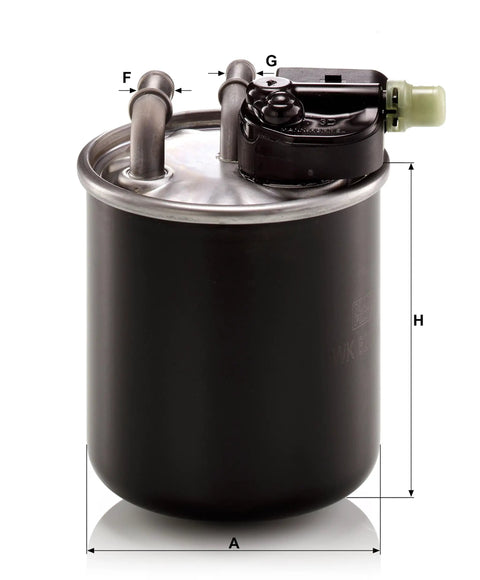 Beefed Up Fuel Filter For Mercedes Benz Sprinter Vans With Short Water Drain Connector, Lock Assembly And Heater