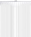 16 Inch Square Rain Shower Head Ultra Thin Chrome Ceiling Shower With Full Body Coverage, Premium 304 Stainless Steel, water streams view