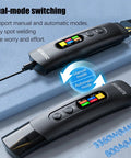 Portable Handheld Spot Welder With 2 In 1 Welding Pen showing dual-mode buttons
