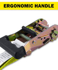 Heavy Duty Ratchet Straps 4 Pack 1-1/2 X 15 Ft With Coated Steel Ratchet And Double Thick Polyester Webbing For Scratch Free Tie Downs