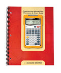 Cover of Construction Master Pro Workbook And Study Guide For Hands On Site Development And Finish Work featuring calculator