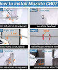 Steps to install Invisible Cable Railing Kit With Swageless Tensioner And Terminal Round Head, detail of CB07 system installation.