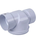6 In PVC Backwater Valve For Basement Protection From Sewer Backflow And Street Sewage Backups With Elastomeric Seal And Quick Action Flapper Plus A Neoprene Sealed Access Cap That You Can Tighten By Hand, side view